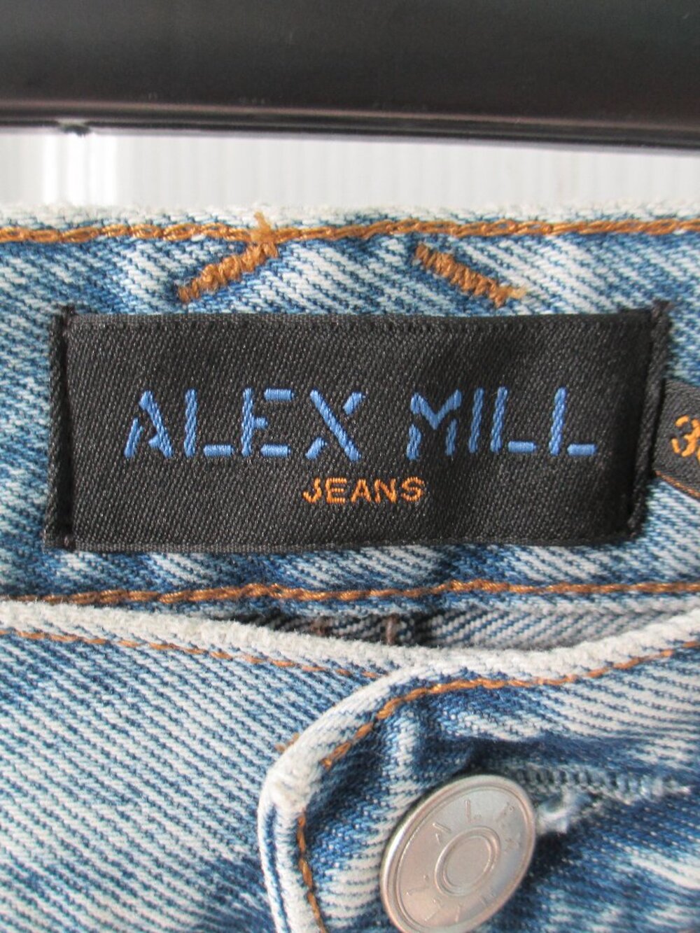 Alex Mill Washed Light Blue Straight Jeans - Picture 3 of 11